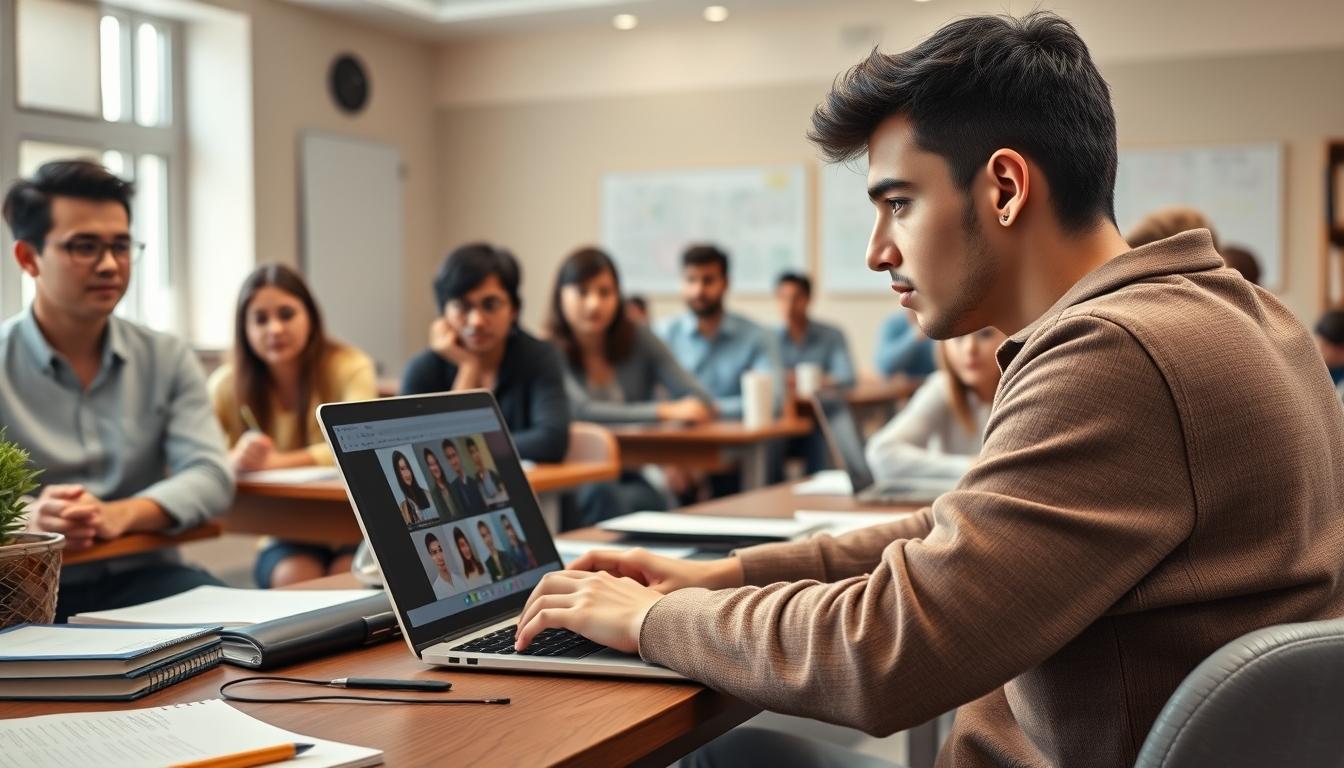 Digital learning platform with online study materials